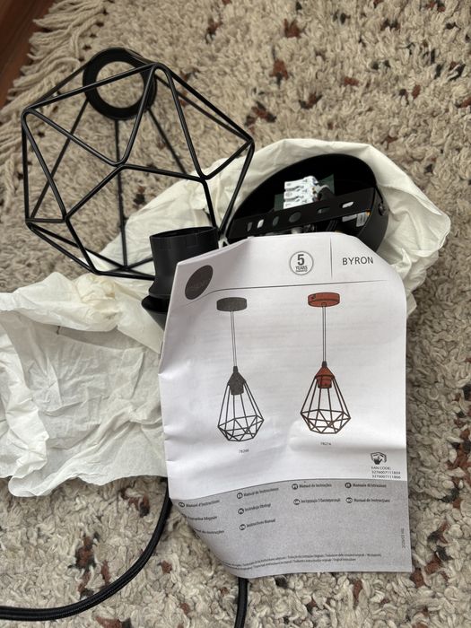Lampa suspendata Inspire Byron, nou - nefolosit