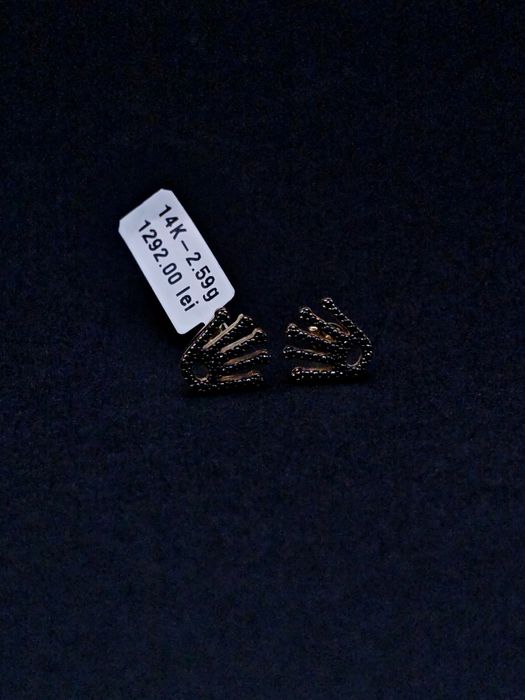 Bijuteria Royal cercei din aur 14k 2.59 gr