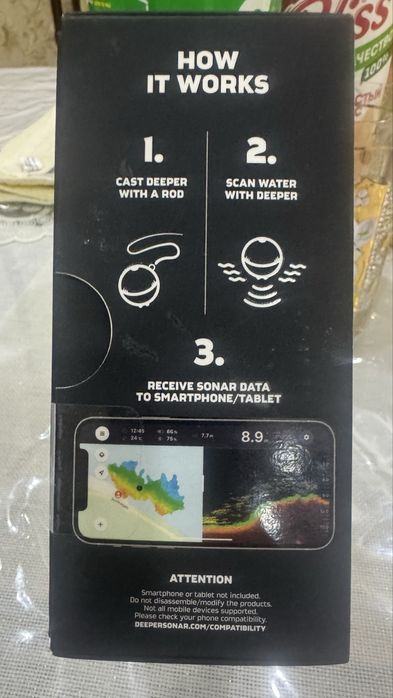 Эхалот Deeper pro+2  сотилади йенги очилмаган Новы эхалот Deeper