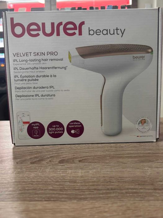 Епилатор, Beurer Velvet Skin Pro, 300 000 импулса Като Нов