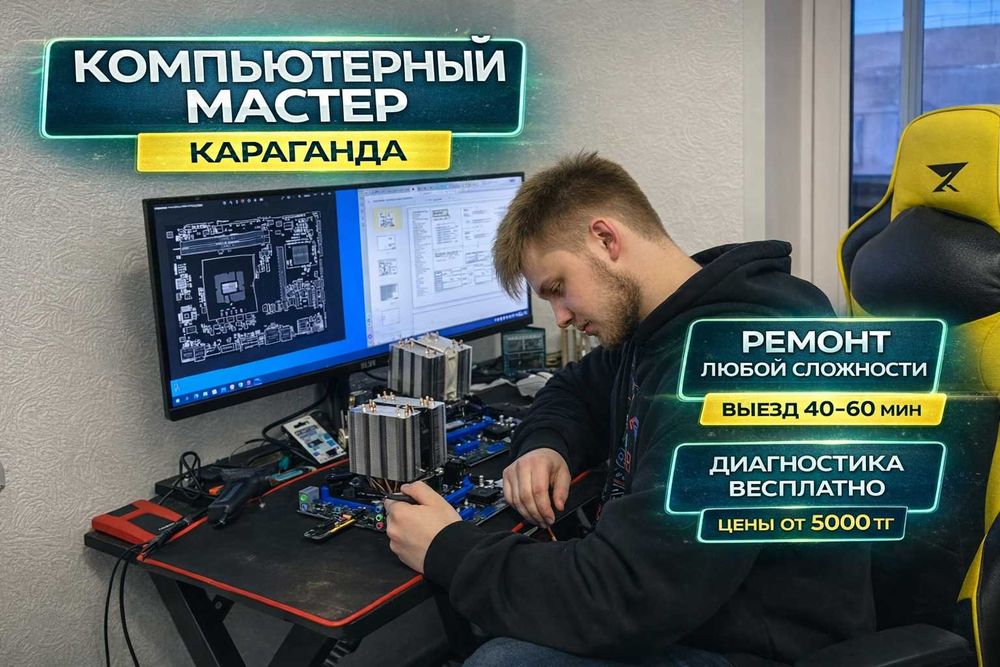 Компьютерный мастер Караганда | Обслуживание ПК