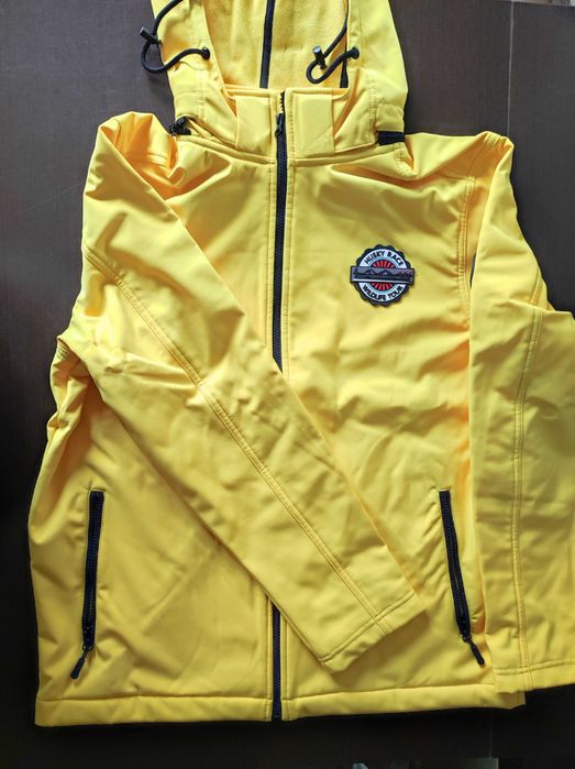 2 jachete/geci impermeabile/antivant din softshell mar.M/L[50/52], talie 115 - 120 cm., noi