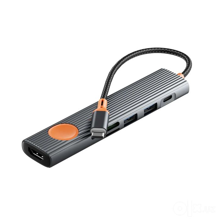 WiWu Traveling 7 in 1 Hub (Wi-HB007) Type-C Adapter