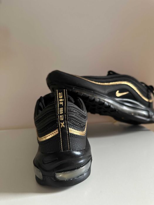 Nike Air Max 97 Black Metallic Gold Нови Оригинални 45