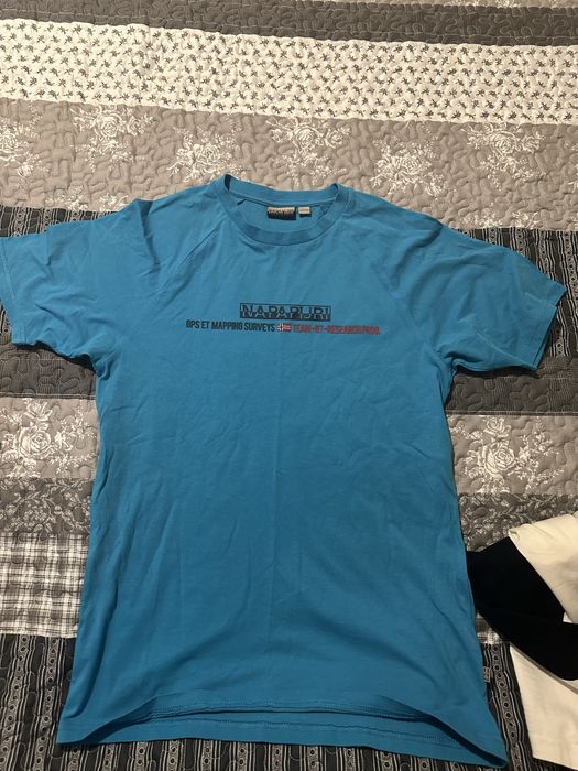 Лот от мъжки оригинални тениски Napapijri, The North Face, Diesel