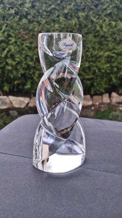 Rogaska Словения два масивни свещника от оловен кристал 1930 г