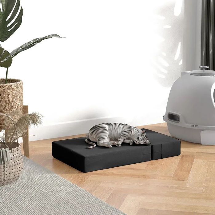 Стълба за кучета и котки PawHut, 2 в 1, Матрак, 67x39x10cm