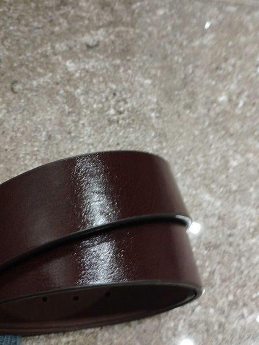 Кафяв колан от изкуствена кожа