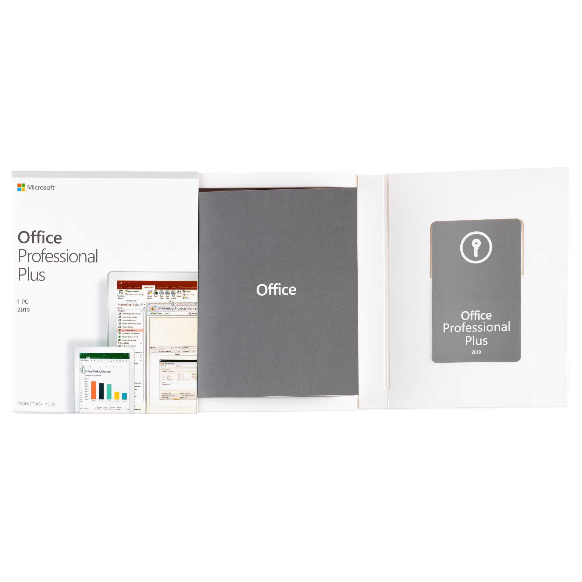 Microsoft Office 2019 Professional+ Оригинална Кутия + Продуктов Ключ ...