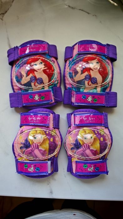 Комплект наколенки, налакътници и ръкавици за момиченце Decathlon