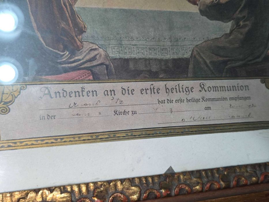 Litografie vintage Iisus 1943