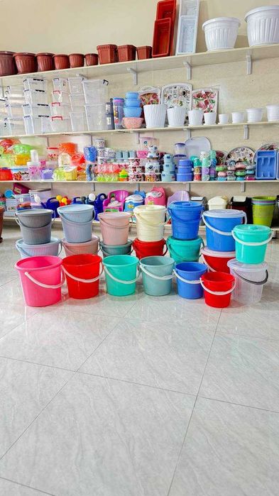 Xo`jalik va oshxona plastmassa mahsulotlari ulgurji va optom narxda
