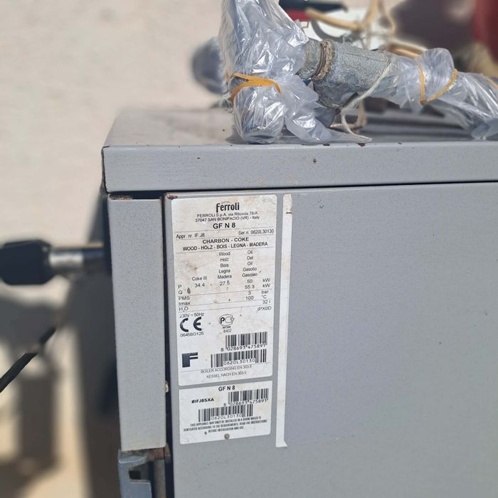 Pachet încălzire: Cazan fontă Ferroli GF N 8 (34-55 kW) + Coș ceramic SCHIEDEL 4m + Accesorii