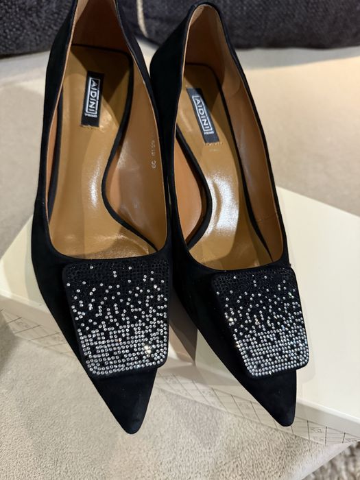 Черни обувки - велур