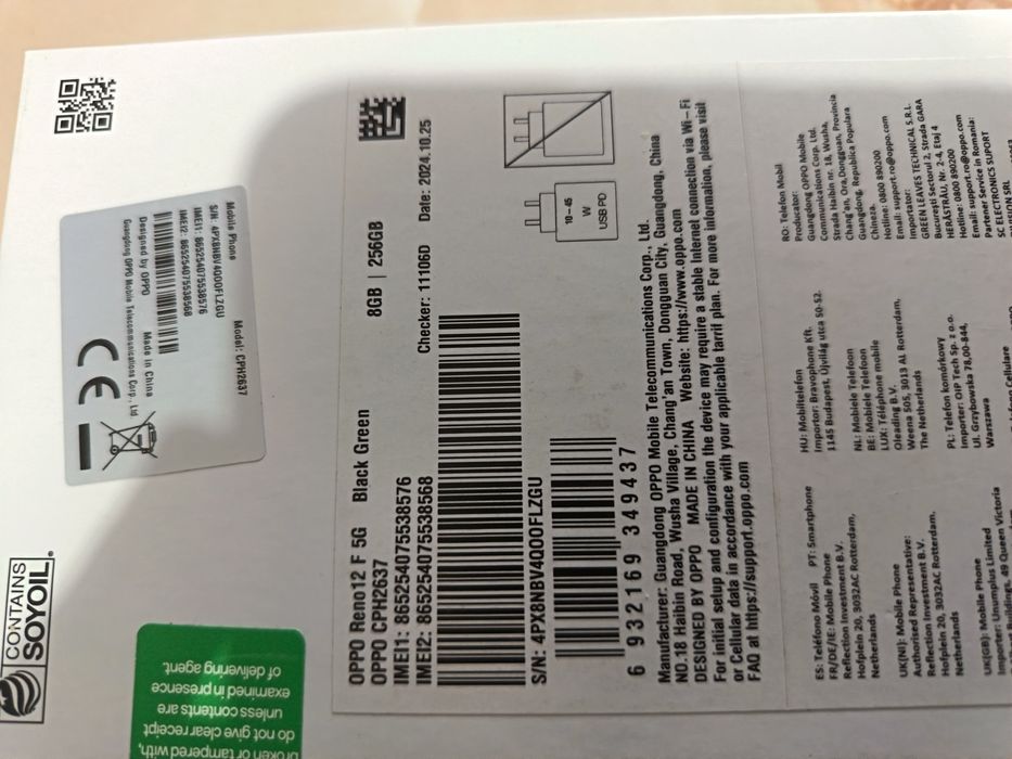 Vand Oppo Reno 12F 5G impecabil