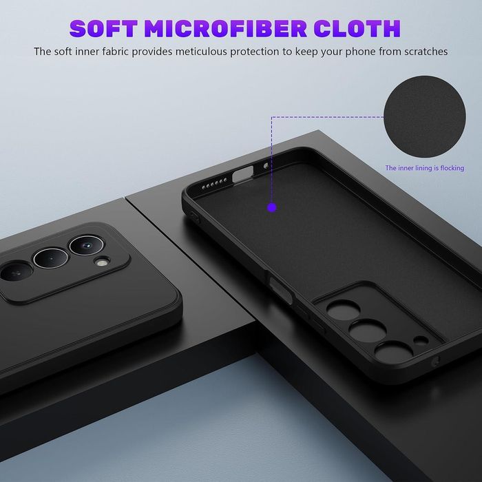 Матов силиконов кейс за xiaomi redmi 15 4g - черен