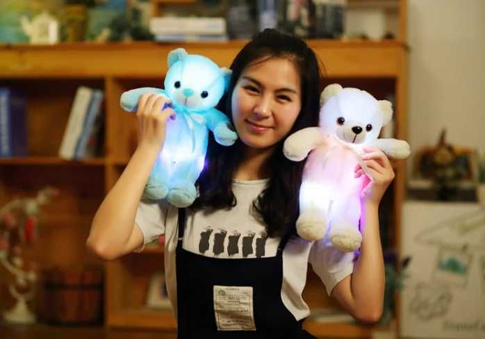 Плюшено Мече  32 cm LED