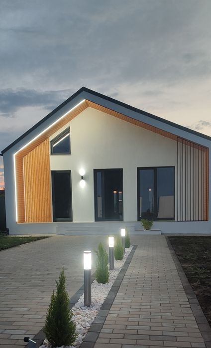 Casă parter, stil scandinav - Poșta Câlnău