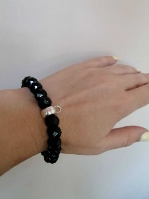 Thomas Sabo оригинална гривна сребро и обсидан