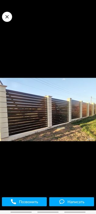 Производства  и установка жалюзи-заборов