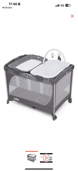 Joie манеж-кровать Commuter Change&Snooze Linen