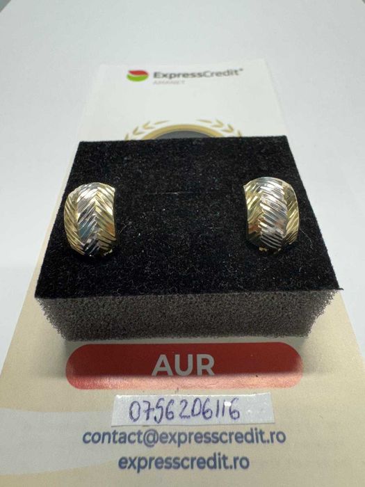 Cercei din aur 14k (68151.1/ 10 Pacurari 1) Garantie 2 ani!