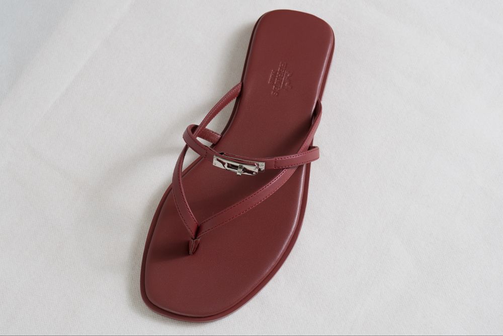 Hermes Miss Sandal Burgundy