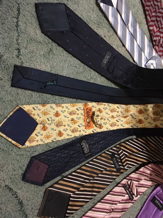 12 луксозни вратовръзки Kenzo Azzaro Zara Celio 100% коприна