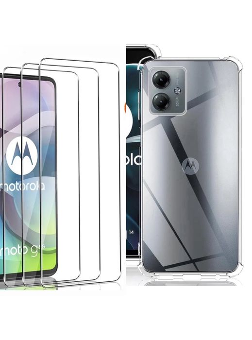 Motorola G24/G34/G54/G84 Husa Ramforsata Anti Soc + Folie Sticla Full