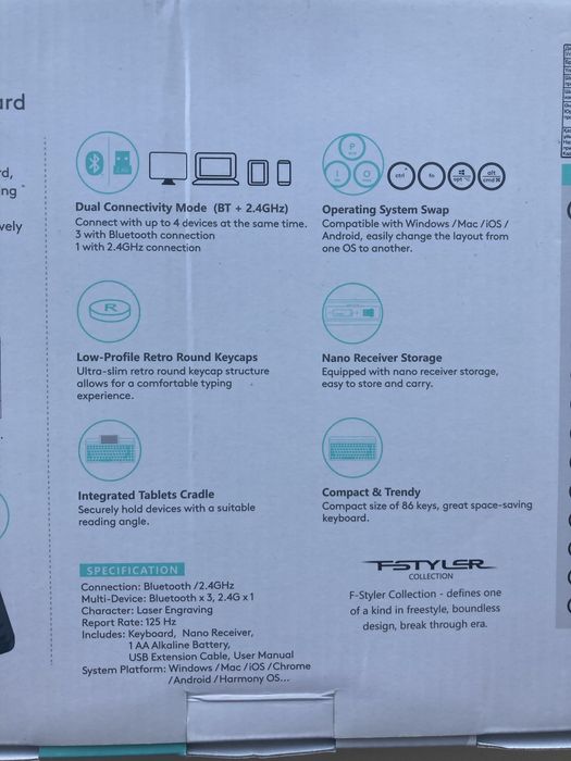 Беспроводная клавиатура A4 Tech