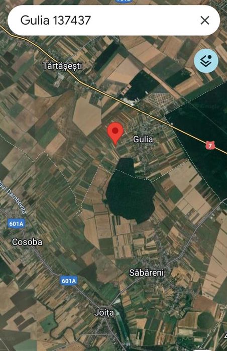 Vand teren intravilan in comuna  Tartasesti, sat Gulia, 711mp