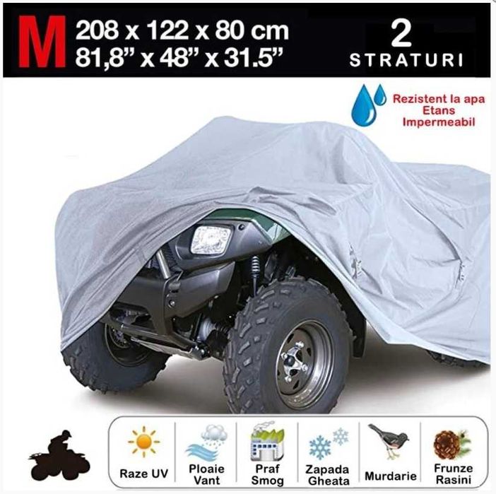 Покривало за АТВ/ ATV, косачка, трактор, Водоустойчиво, двуслойно, M и