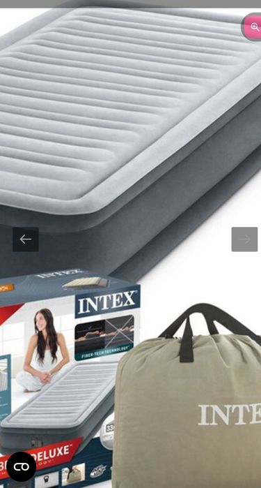 Надуваем матрак IntexDura-Beam Delux191/99/33см