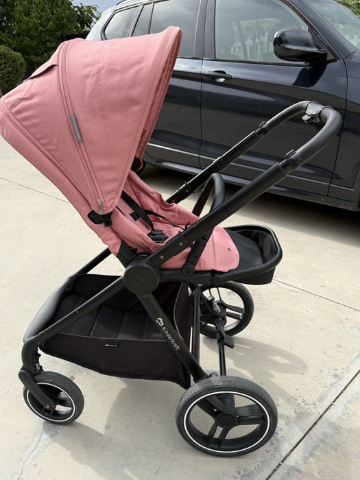 Carucior pentru copii, 2 in 1 Nea, KinderKraft, Roz/ Negru