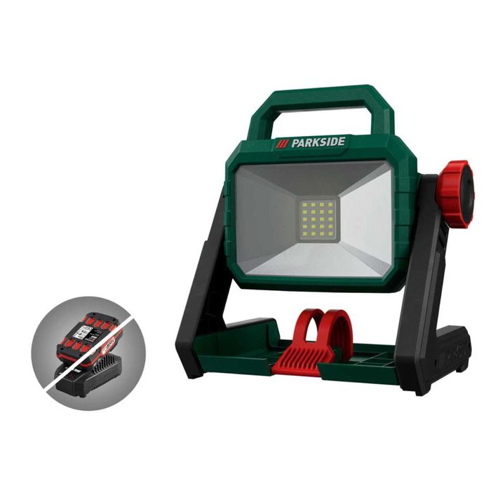 Безжичен LED прожектор PARKSIDE PLSA 20-Li A1 - нов 3 години гаранция