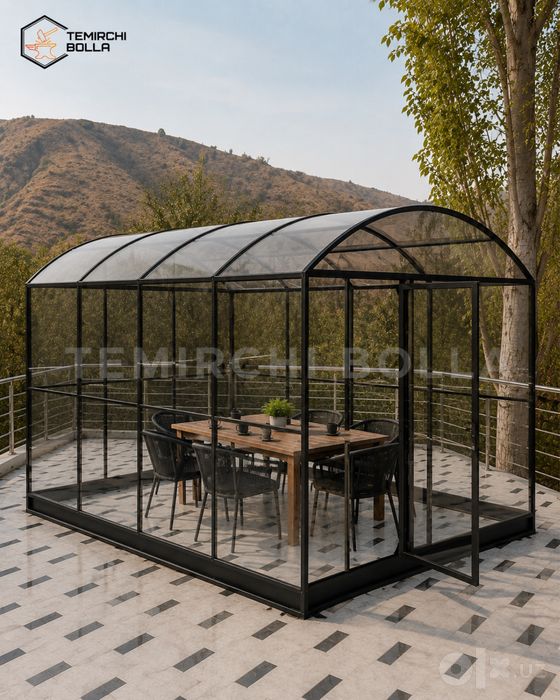 Капсула беседка 4×3,5 м / Kapsula PVX / Kafe restoran