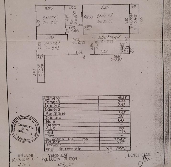 Apartament 3 camere Brateș