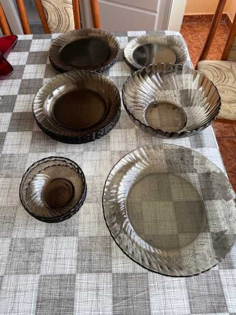 Домакински сетове - английски ръчно рисуван порцелан, йенско стъкло