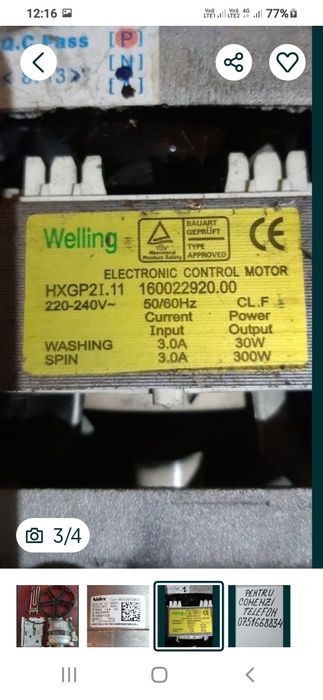 Motor piese mașina spalat