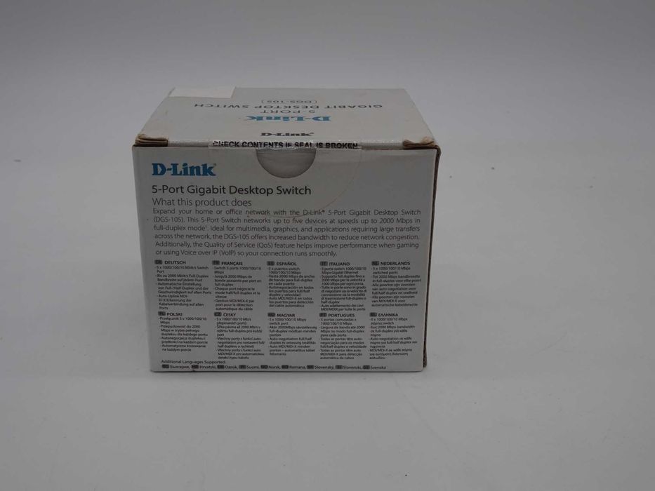 Switch D-Link DGS-105, 5 porturi 10/100/1000 Mbps, Carcasă Metalică