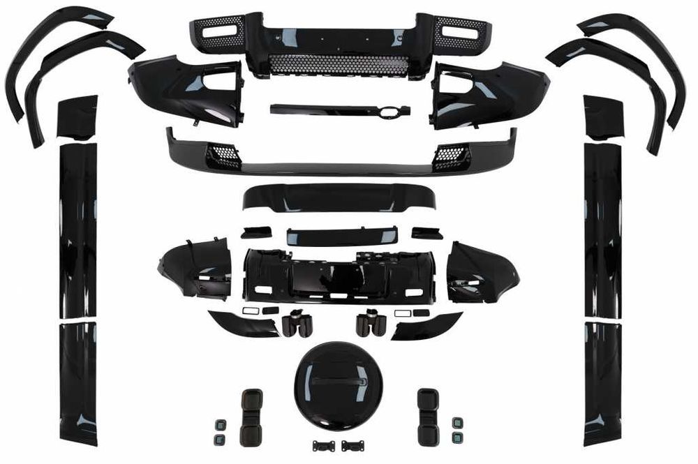 Pachet Exterior Land Rover Defender SUV L663 (2019-up) Negru Lucios