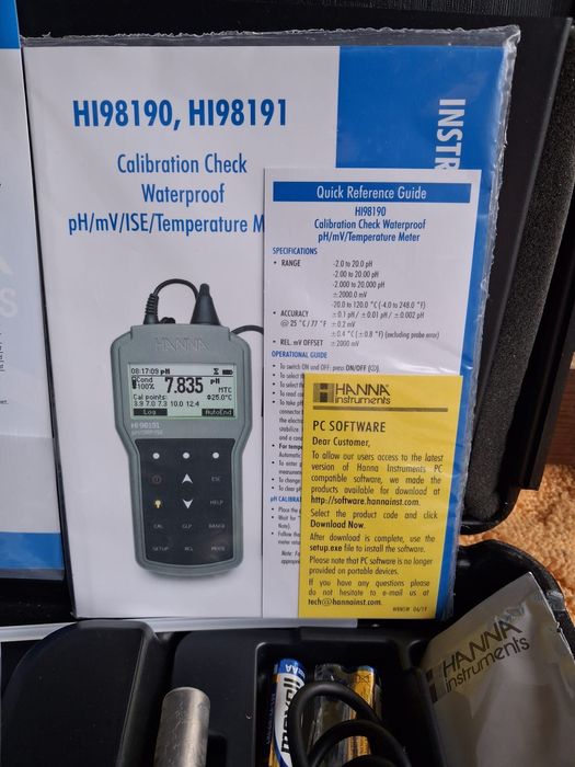 pH/ORP metru profesional, HANNA HI98190