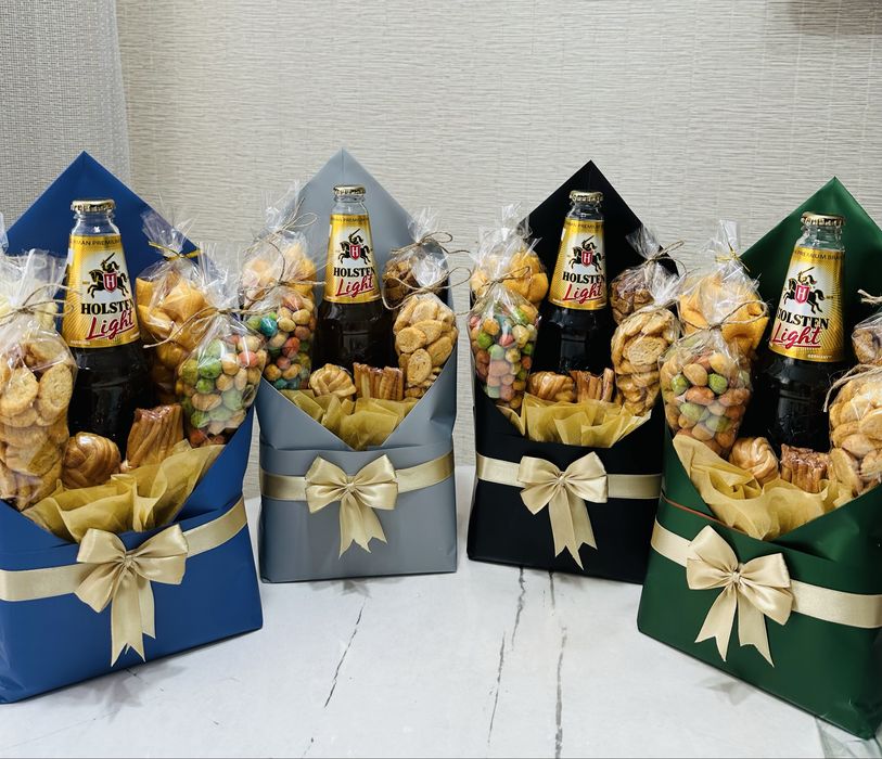 Мужские съедобные букеты