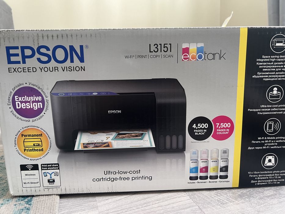 Цветной принтер Epson L3151