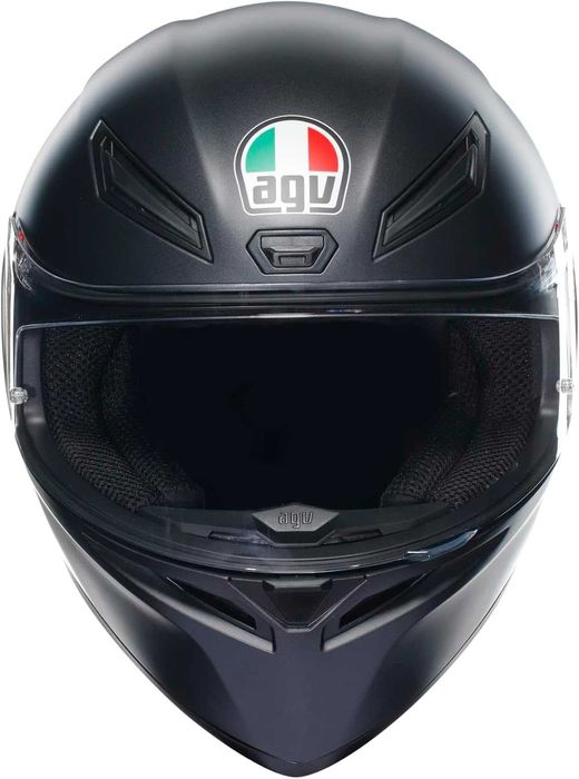 Нова Каска за Мотор AGV K1 S E2206 - BLACK MATT, Черен Мат, M и L разм