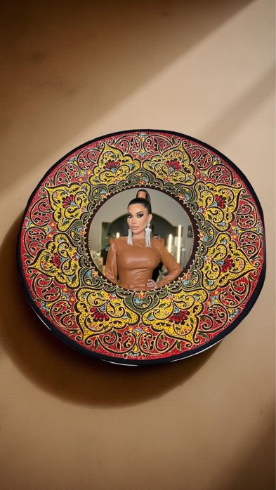 Sovga uchun Rasm Tushurilgan Sopol Lagan (Расмли Лаган совга)