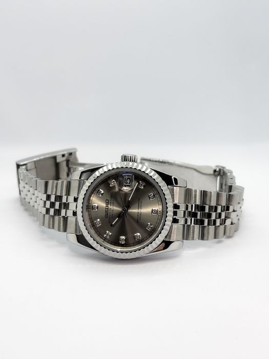 Seiko Datejust Silver Diamond Dial