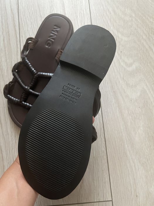 Papuci/sandale Mango, piele naturala, 36, noi