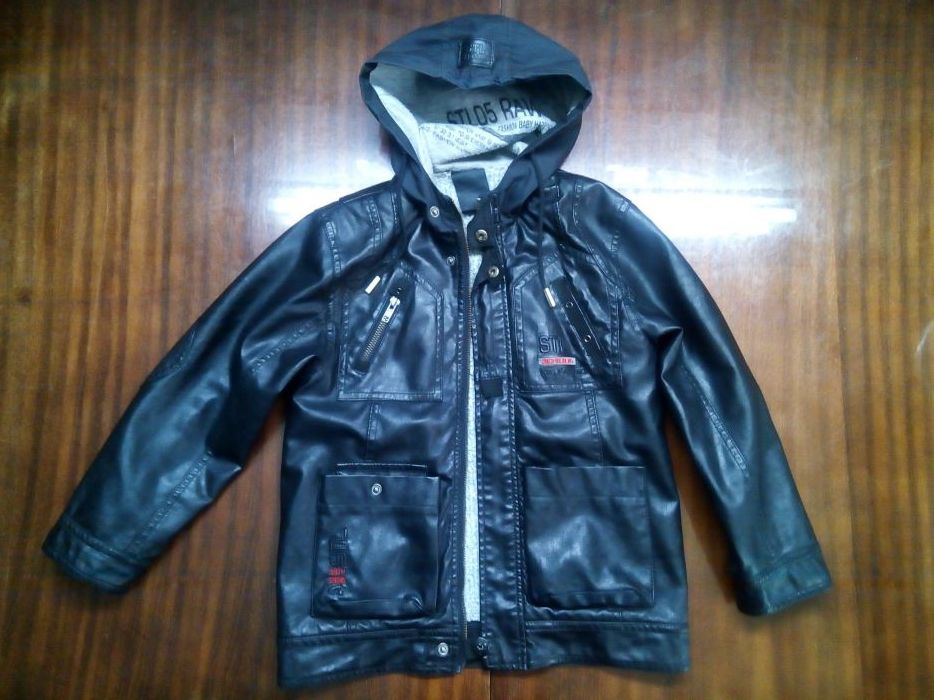 Кожаная куртка на мальчика 6 лет