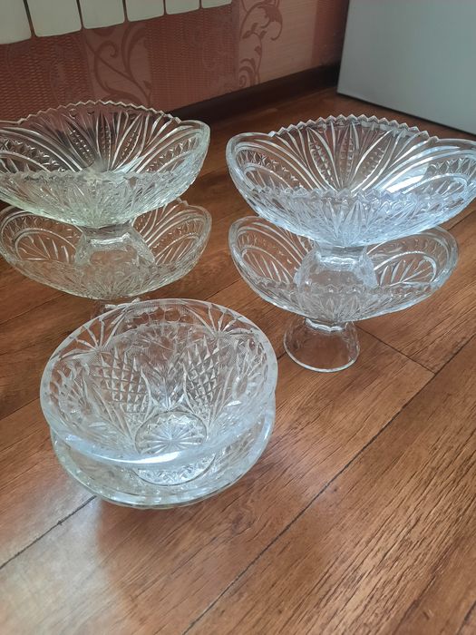 Вазы хрусталь 6 шт